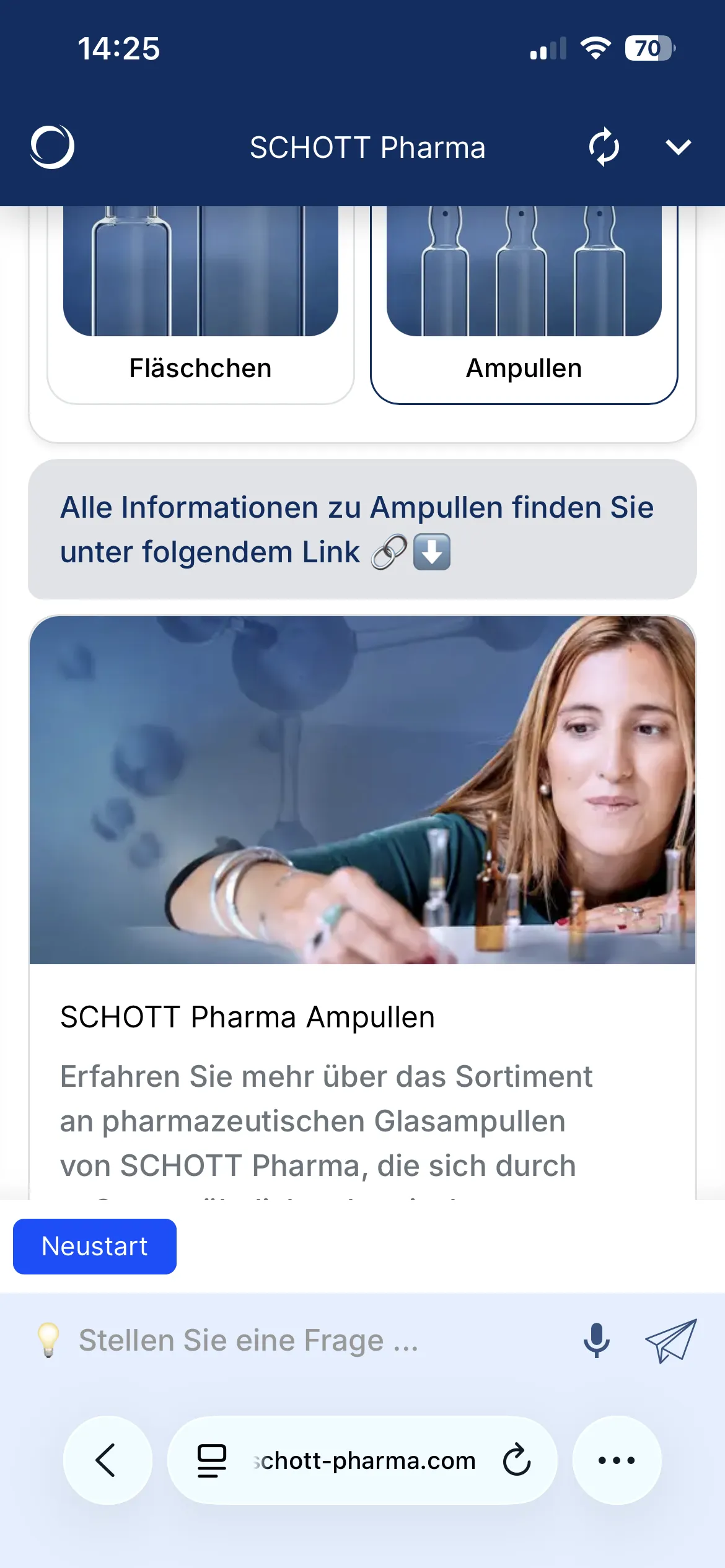 SCHOTT Pharma Ampullen – Sortiment und Informationen