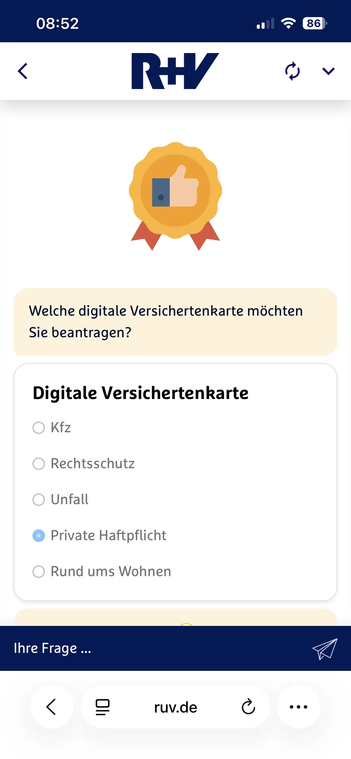 Bedarfsgerechte Auswahl per Klick