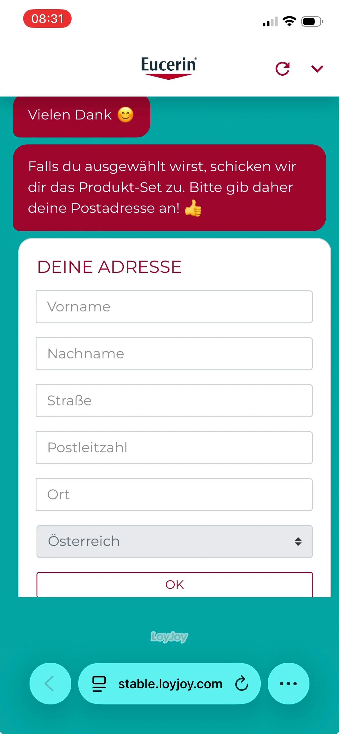 Automatisierte Datenerfassung und Prozessabschluss