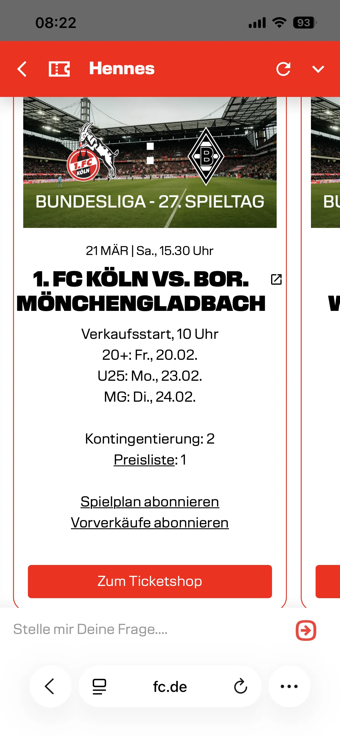 Lead generation through integrated shop links