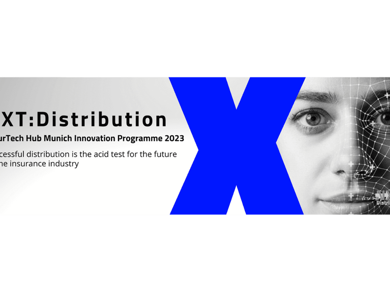 NXT:Distribution: InsurTechHub München Innovation Programm 2023. Ein erfolgreicher Vertrieb ist der Härtetest für die Zukunft der Versicherungsbranche.