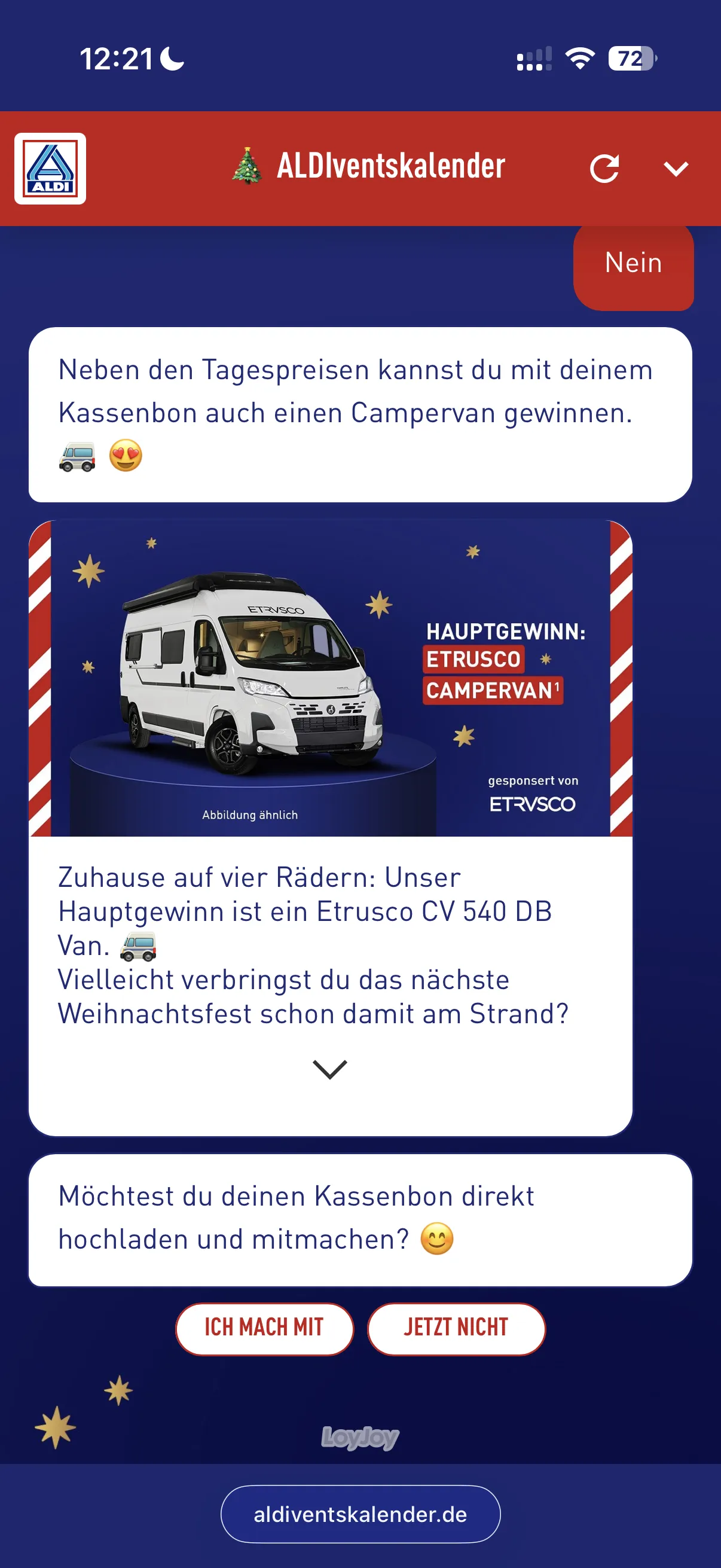 Teilnahme bestätigt