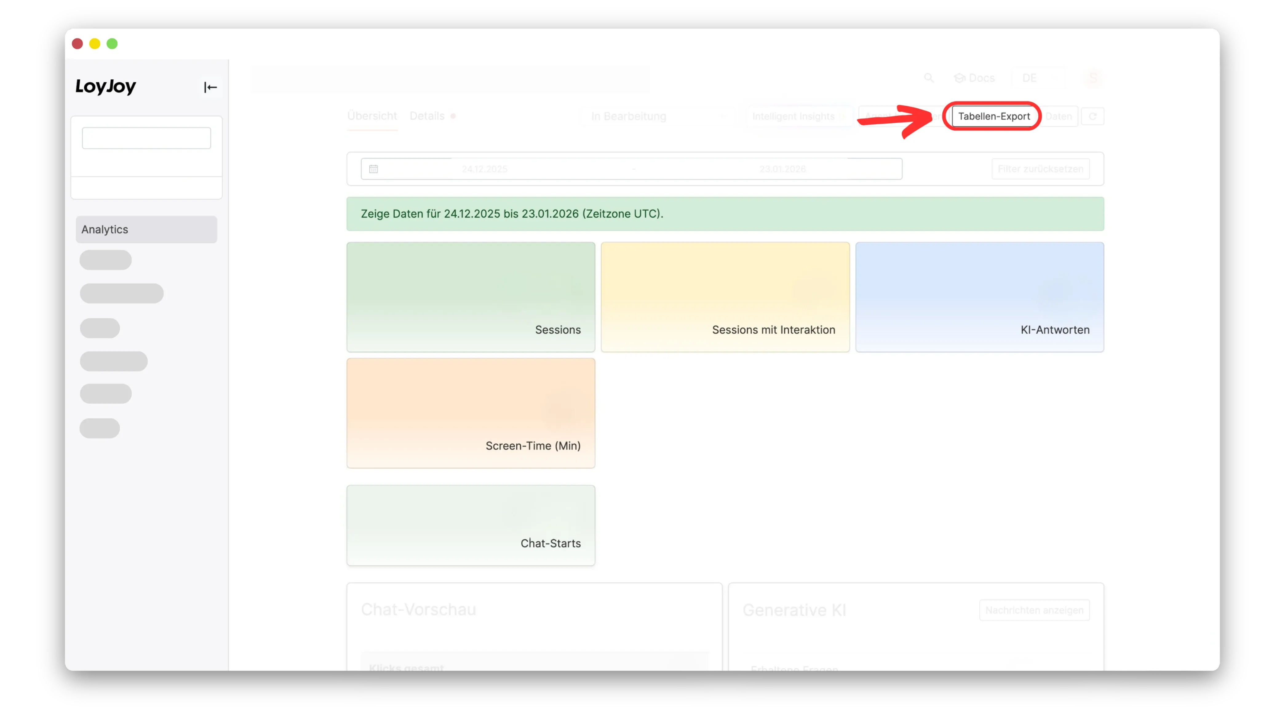 Excel Export