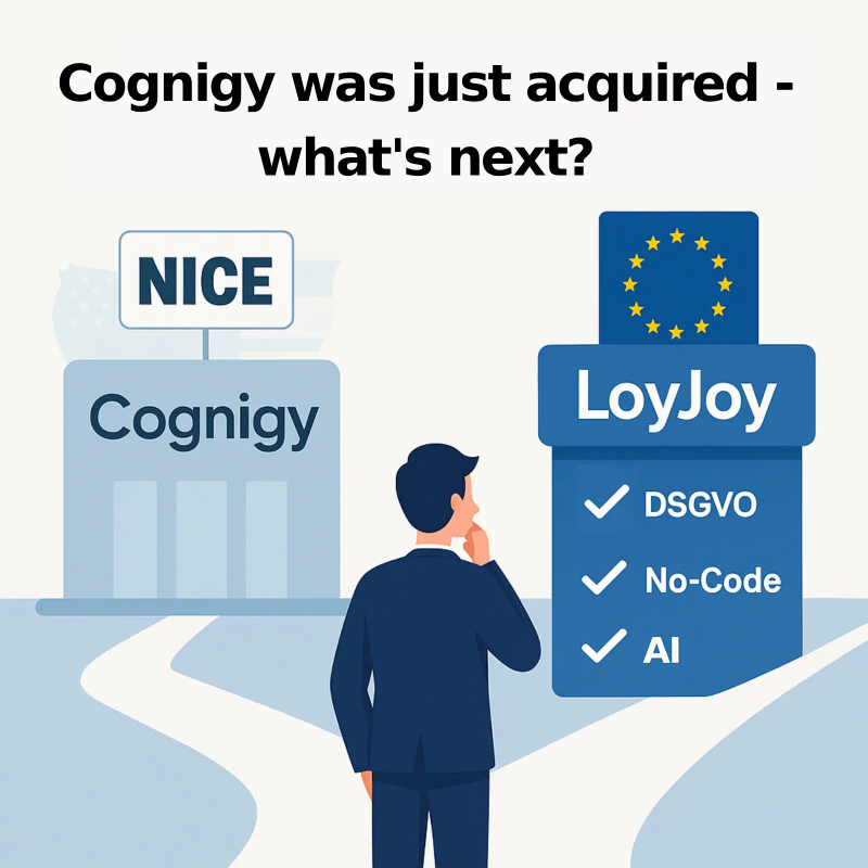 Cognigy Sold – LoyJoy as a GDPR-Compliant Chatbot Alternative from Germany