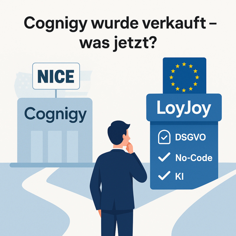 Cognigy wurde verkauft – LoyJoy als DSGVO-konforme Chatbot-Alternative aus Deutschland