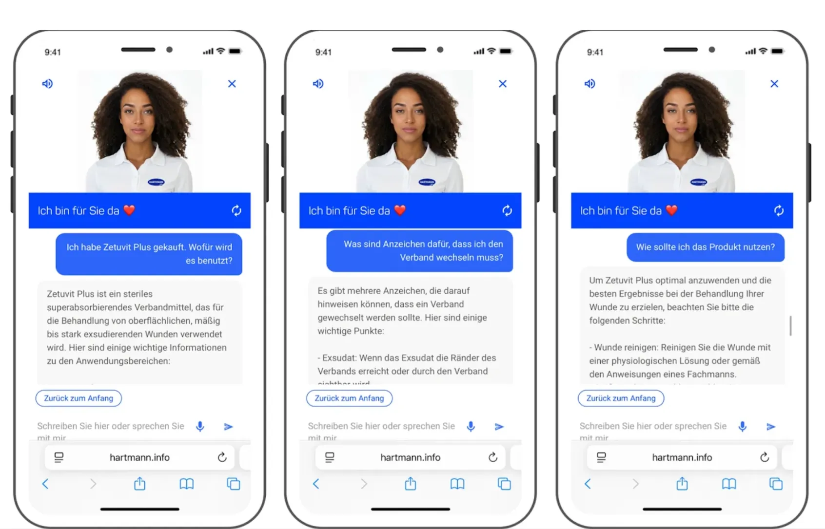 Eva Wundmanagement Interface