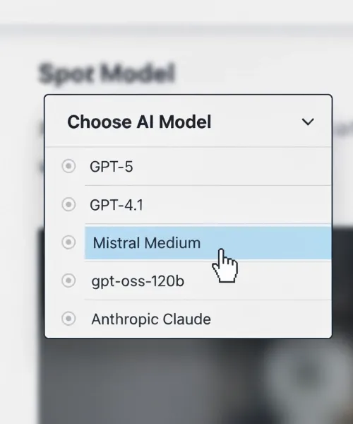 Choose from the Latest AI Models - GPT-5, Claude 4, Mistral Medium and More