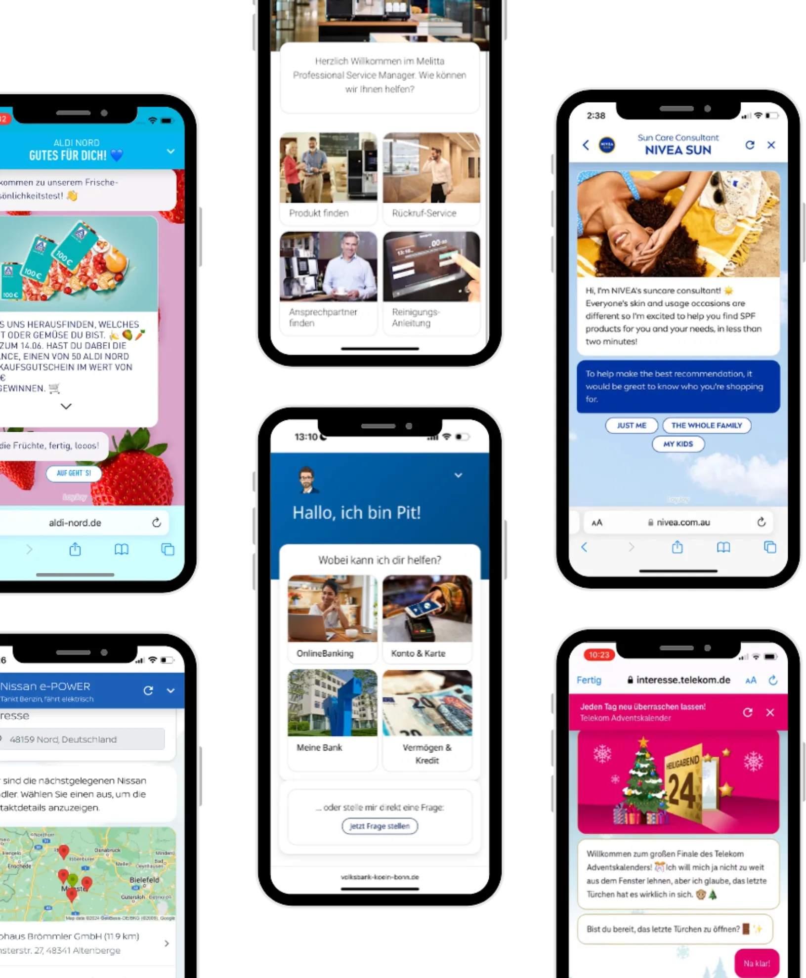 Attraktive, barrierefreie Chat-UI für begeisterte Kunden