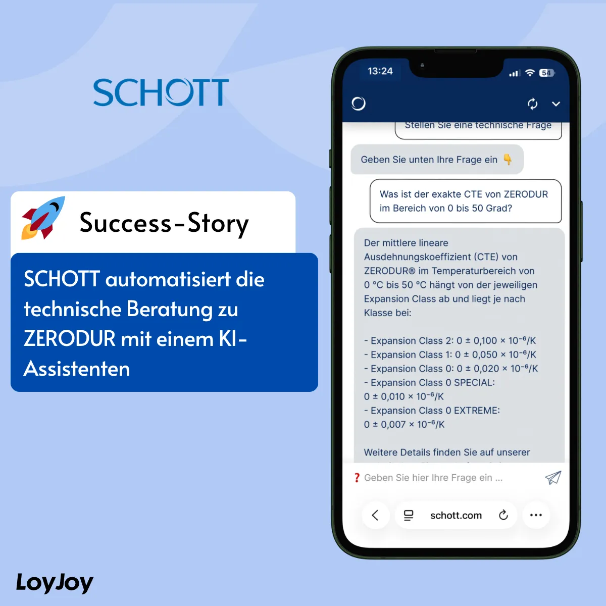 🚀 Neue Success Stories: Wie Belonio & SCHOTT Conversational AI einsetzen – neuesuccessstoriesderwoche schott zerodur